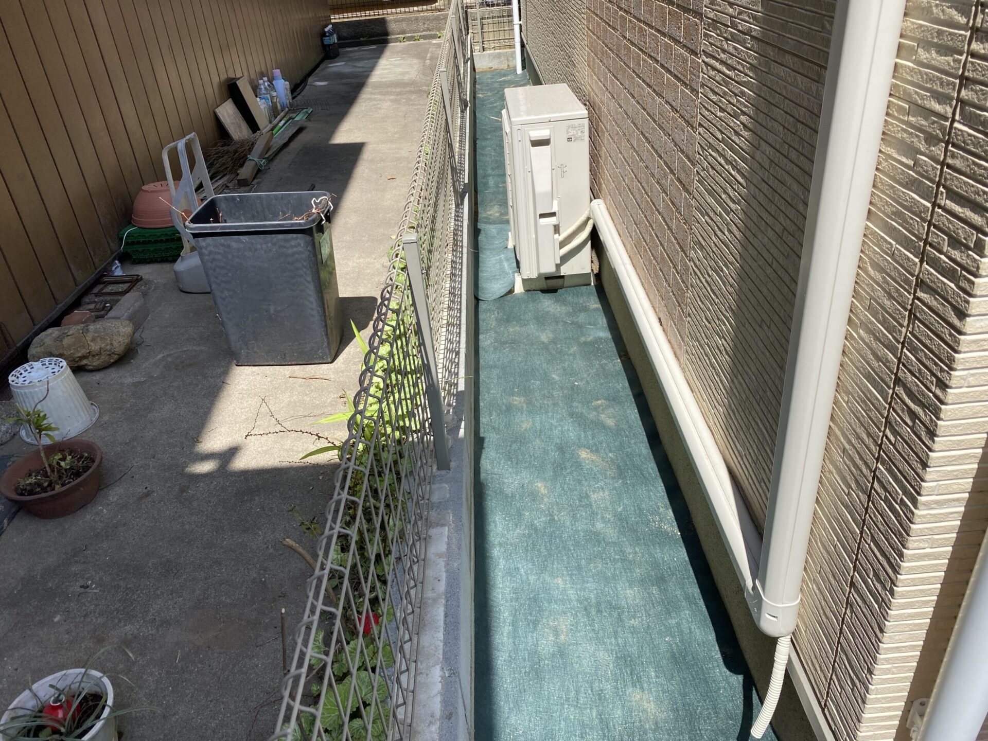 ４月９日　川越市　防草シート・砂利作業報告