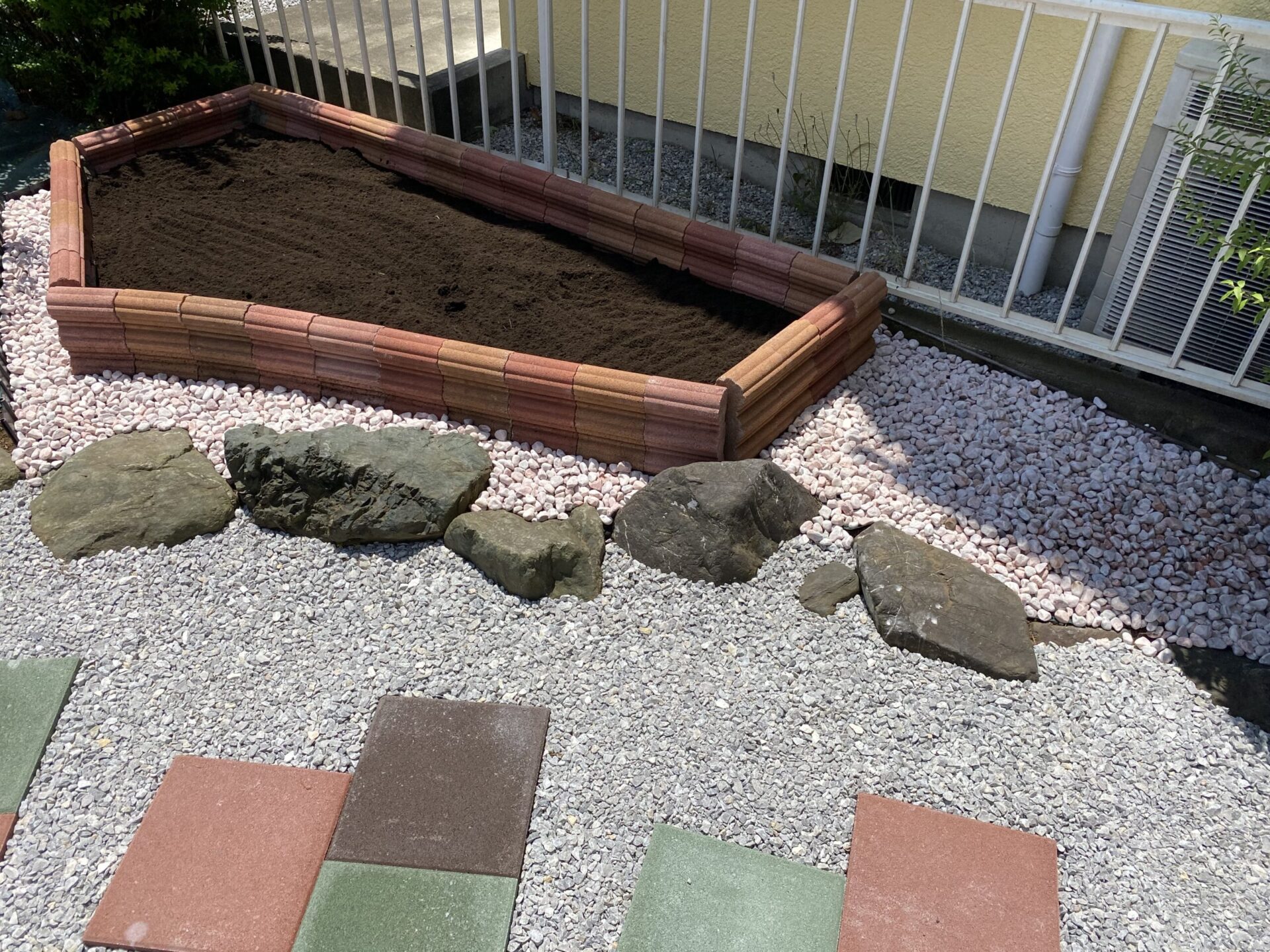 6月14日 川越市 防草シート 砂利敷 作業報告