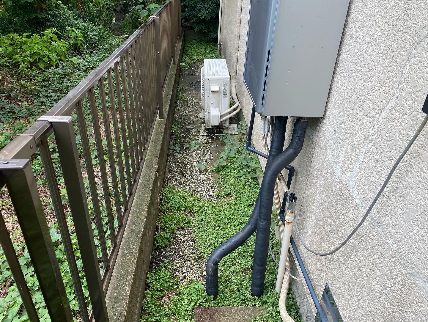 ７月１７日　ふじみ野市　防草シート　砂利敷き　作業報告