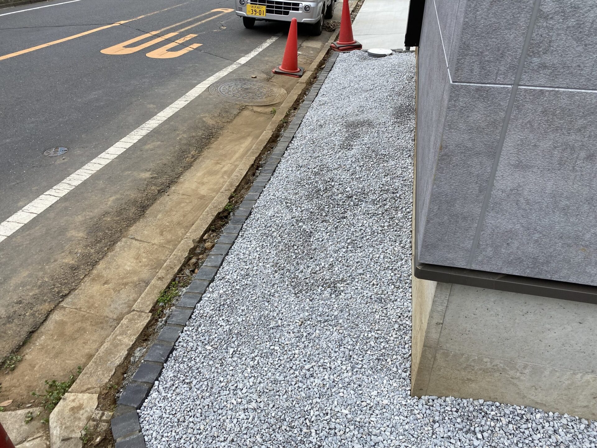 ３月１４日　さいたま市　外構　防草工事