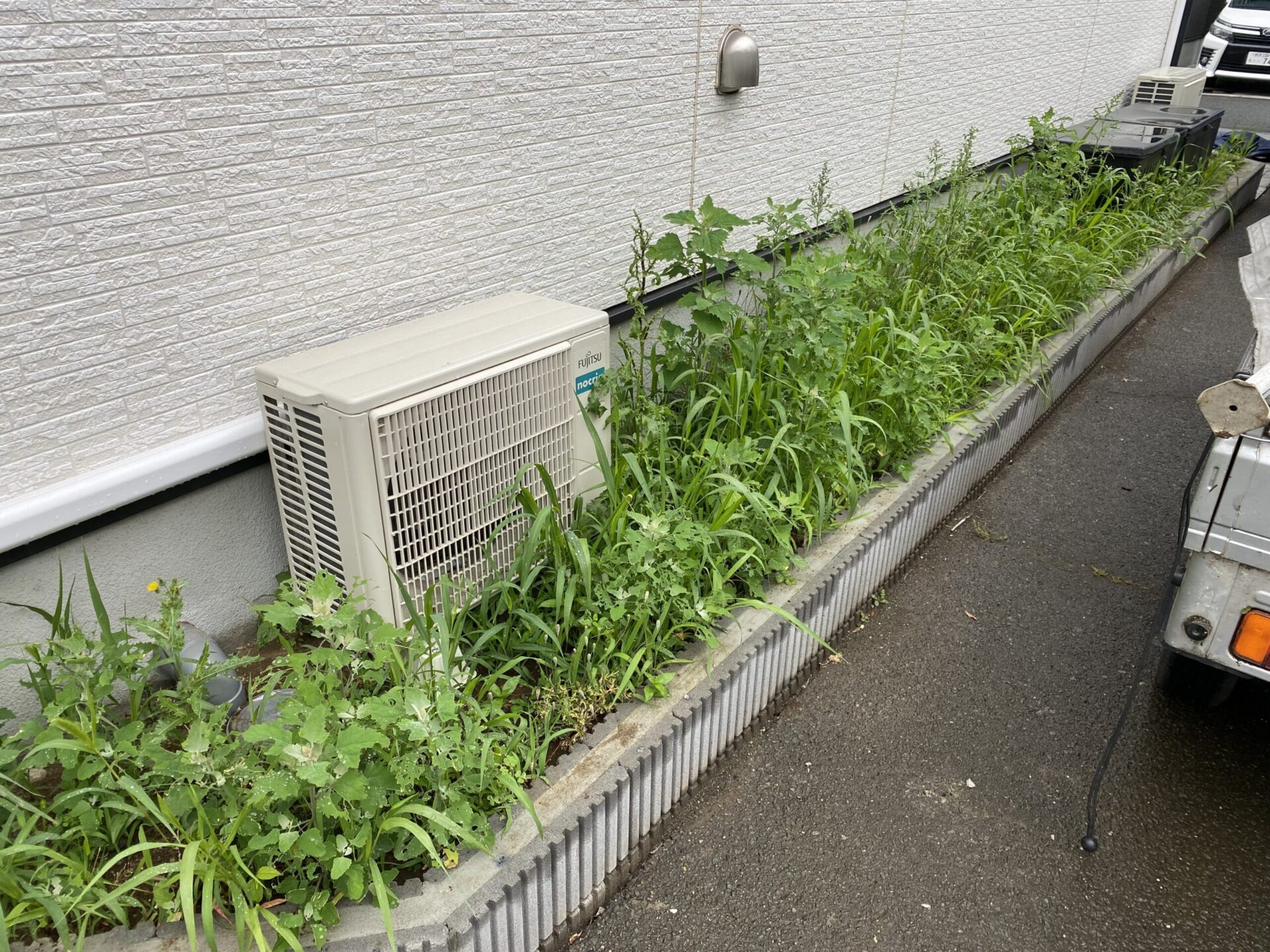 ６月７日　ふじみ野市　人工芝　植栽　作業報告