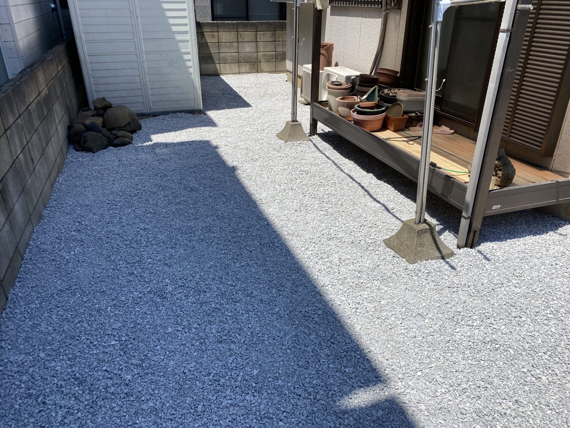 ９月５日　ふじみ野市　防草工事２日目