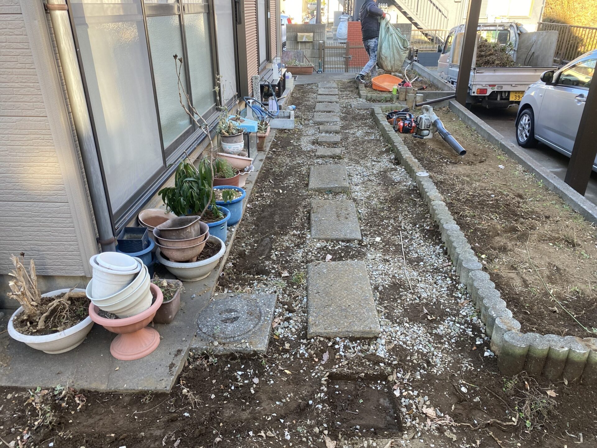 ５月７日　川越市　防草シート　防草工事　作業報告