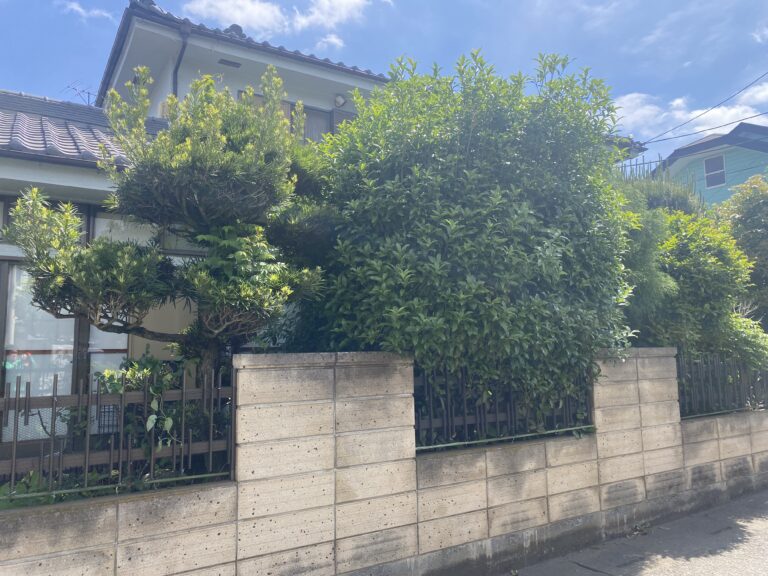 【入間市】お庭の伸びすぎた木を伐採&剪定でスッキリ整理|施工事例